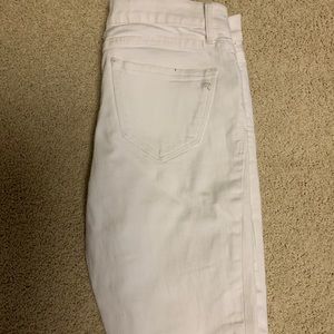 Madewell white skinny jeans